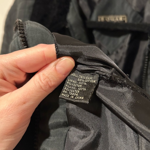 Vintage Bogari silk quilted coat. - Picture 3 of 9